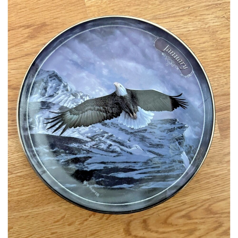Majestic Sentinels January Calendar Plate by Ron Parker